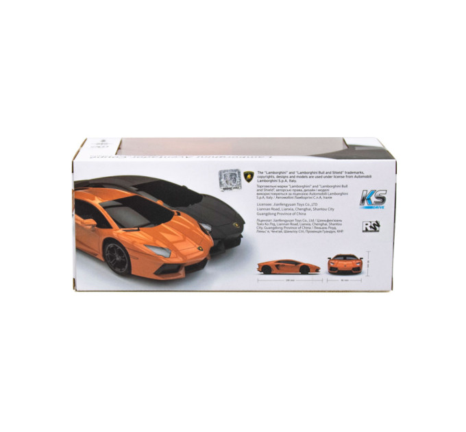 Автомобиль на радиоуправлении LAMBORGHINI AVENTADOR LP 700-4 KS DRIVE 124GLBO светятся фары