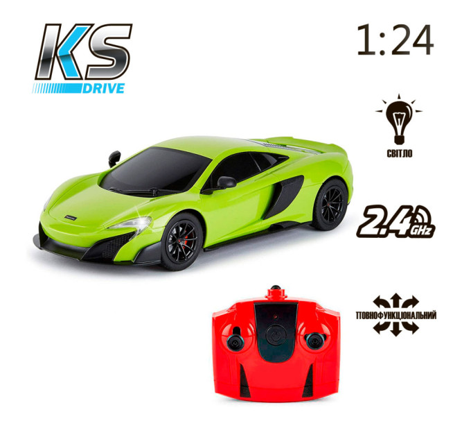 Автомобиль на радиоуправлении MCLAREN 675LT KS DRIVE 124GMGR масштаб 1:24, 2.4Ghz