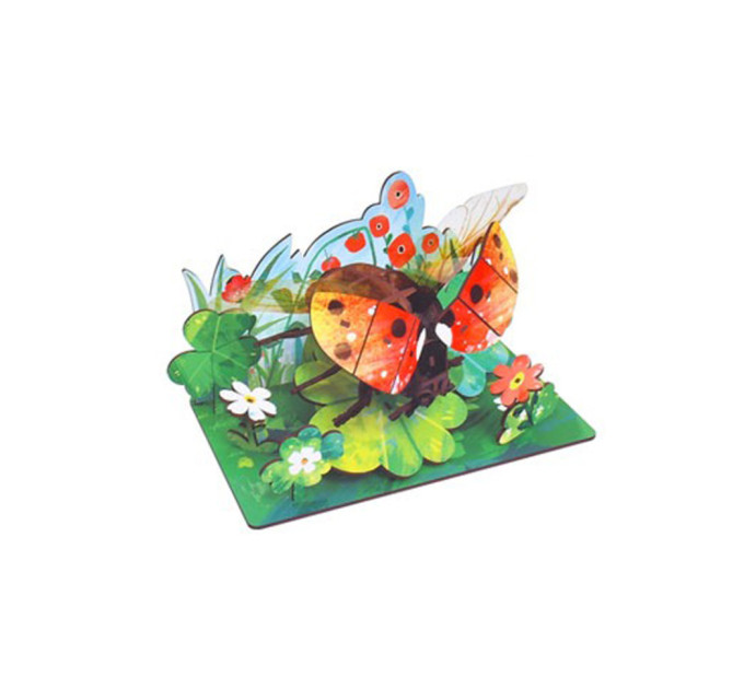 Дерев'яний пазл 3D "Ladybug" 68036W 49 деталей