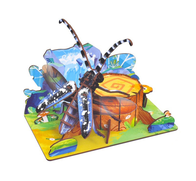 Деревянный пазл 3D "Batocera Horsfieldi" 68037W 58 деталей