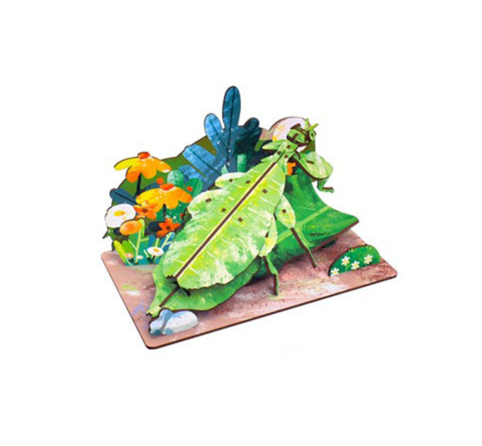 Деревянный пазл 3D "Phylliidae" 68038W 58 деталей