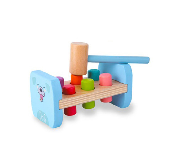 Деревянная игрушка стукачка "Собачка" MD 0839 молоток