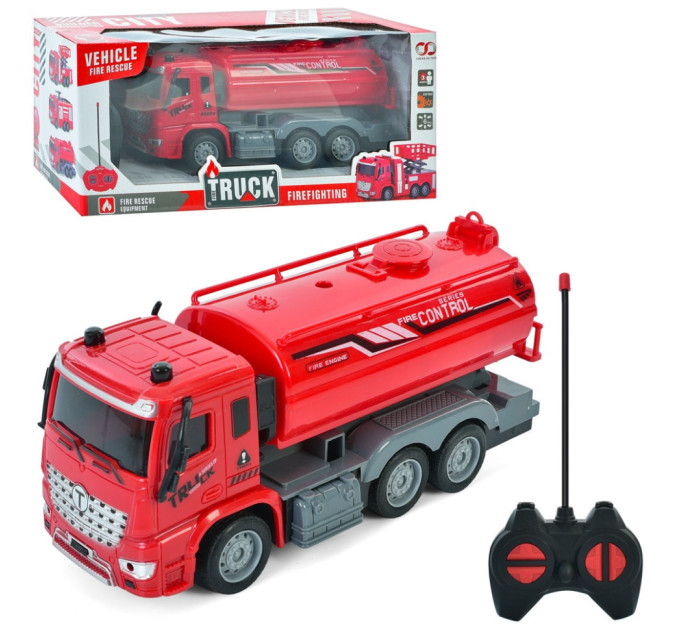 Детская пожарная машинка на радиоуправлении 110-4 световые эффекты