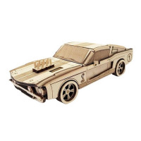 Деревянный конструктор Золотая Серия автомобиль "Mustang" BB2musta