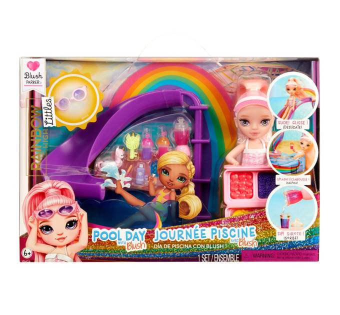 Детский игровой набор с куклой серии "Littles" - Счастливый праздник в бассейне Rainbow High 522249