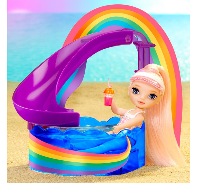 Детский игровой набор с куклой серии "Littles" - Счастливый праздник в бассейне Rainbow High 522249
