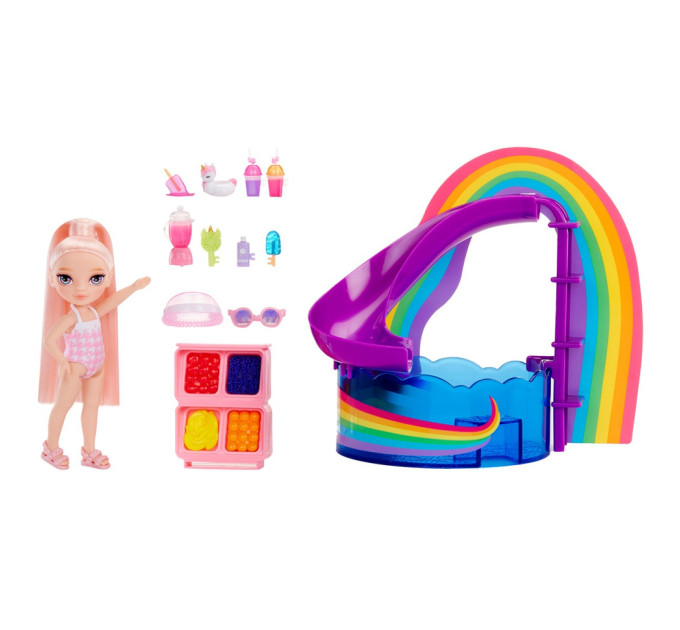 Детский игровой набор с куклой серии "Littles" - Счастливый праздник в бассейне Rainbow High 522249