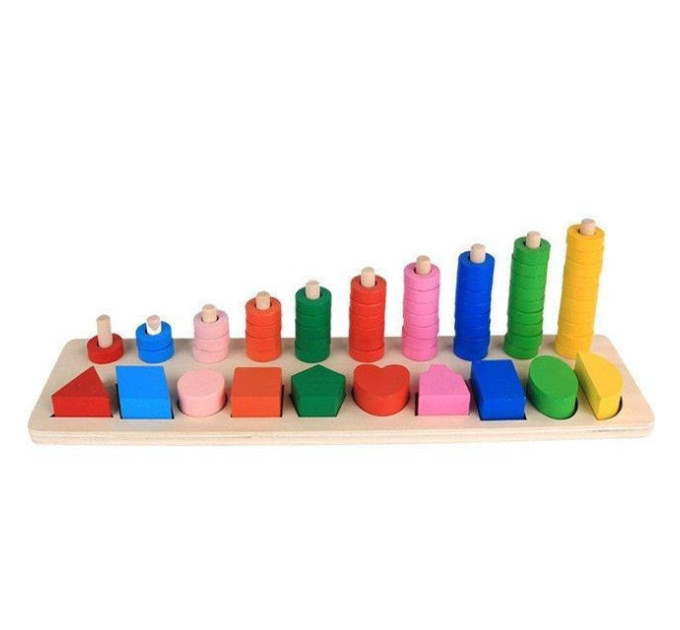 Развивающая игрушка Геометрика MD1268 деревянная