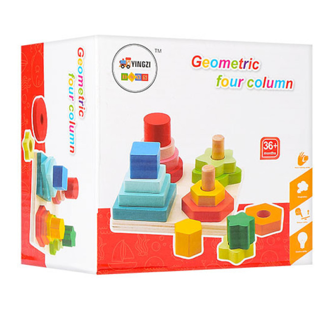 Развивающий набор Геометрика MD 1190 деревянный
