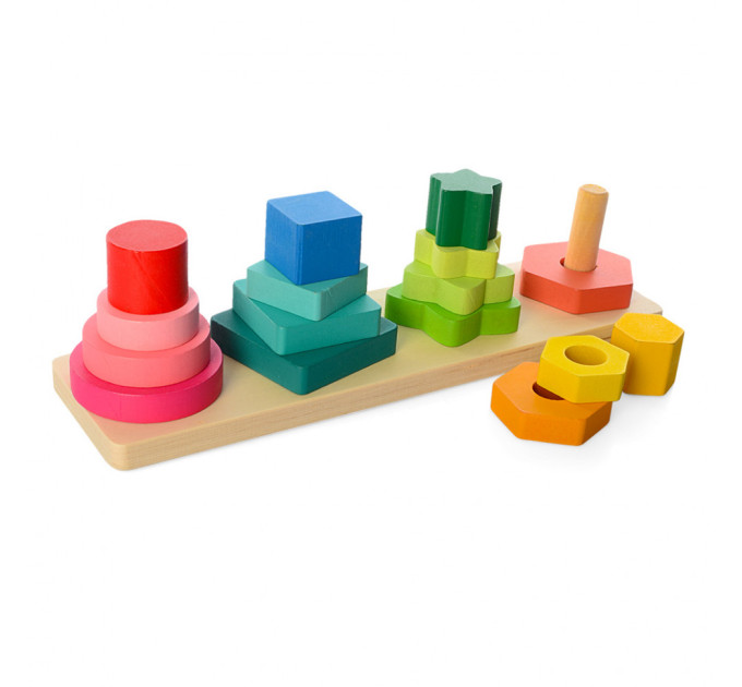 Развивающий набор Геометрика MD 1216 деревянный