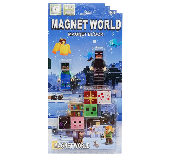 Детский магнитный конструктор "Блоки minecraft" S001-9