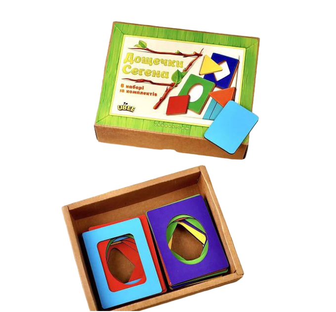 Вкладыши Доски Сегена "фигуры, цвета" (ПСД212) PSD212