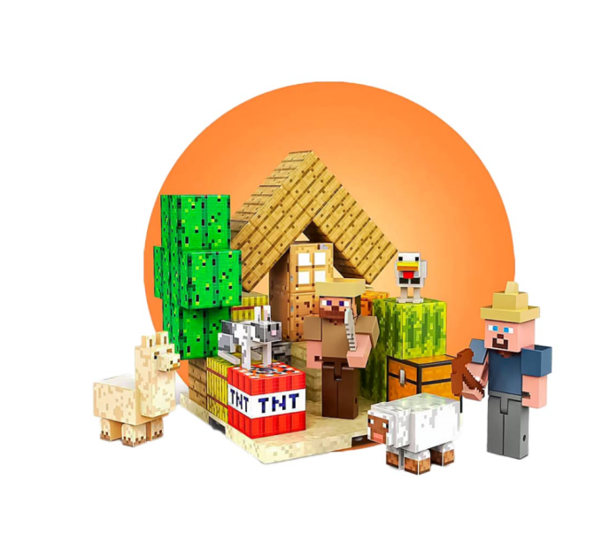 Детский магнитный конструктор "Майнкрафт" T9936, 73 детали