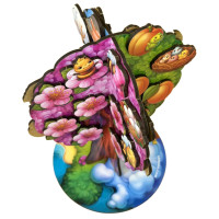 Детская настольная игра "Времена года абрикоса" (ПСД295) PSD295 деревянная