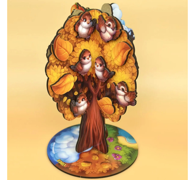 Детская настольная игра "Времена года абрикоса" (ПСД295) PSD295 деревянная