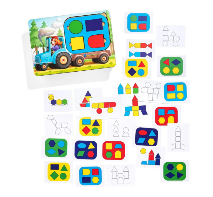 Детский пазл-сортер "Трактор" (ПСД195) PSD195 танграм