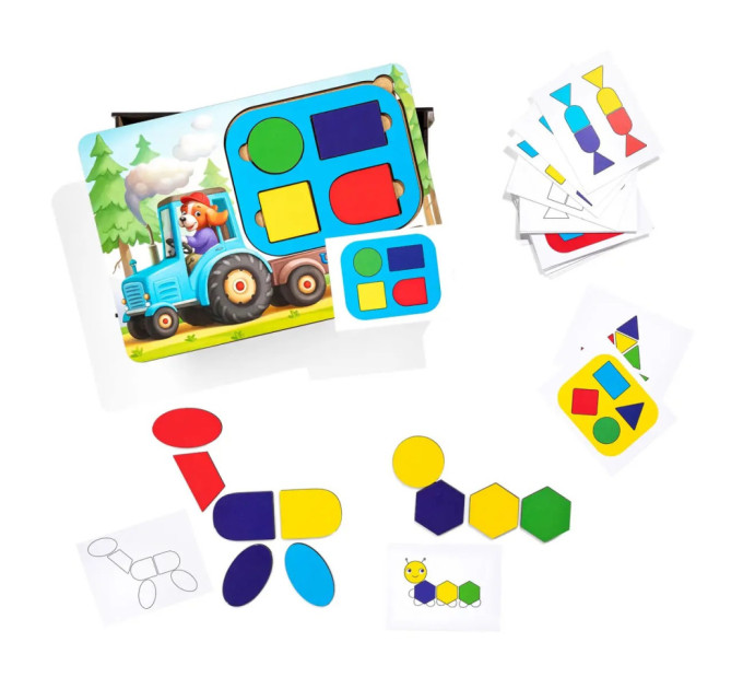 Детский пазл-сортер "Трактор" (ПСД195) PSD195 танграм