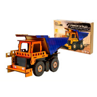 Деревянный 3D конструктор Самосвал Puz-00920, 96 деталей