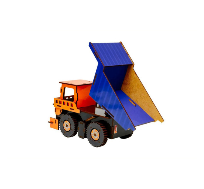 Деревянный 3D конструктор Самосвал Puz-00920, 96 деталей