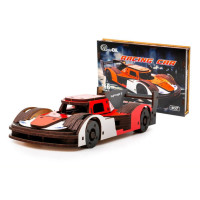 Деревянный 3D конструктор Racing Car Puz-01037, 146 деталей