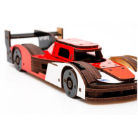 Деревянный 3D конструктор Racing Car Puz-01037, 146 деталей