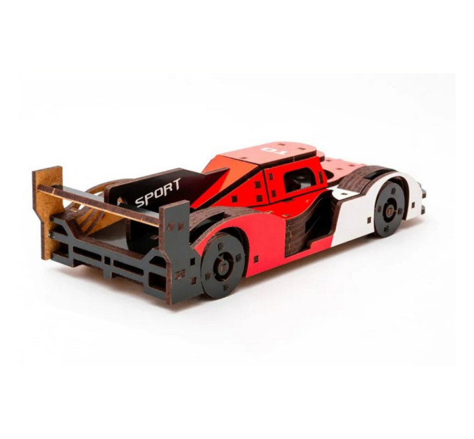 Дерев'яний 3D конструктор Racing Car Puz-01037, 146 деталей