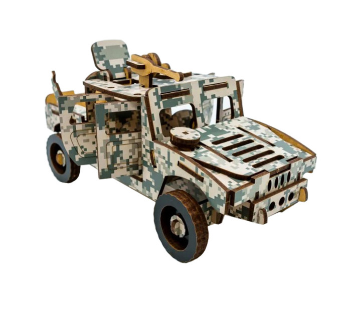 Дерев'яний 3D конструктор Хамер 65-00743, 65 деталей