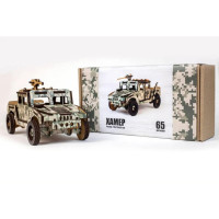 Деревянный 3D конструктор Хамер 65-00743, 65 деталей