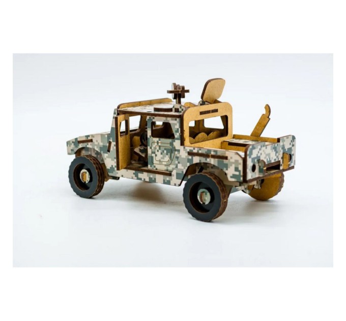 Дерев'яний 3D конструктор Хамер 65-00743, 65 деталей