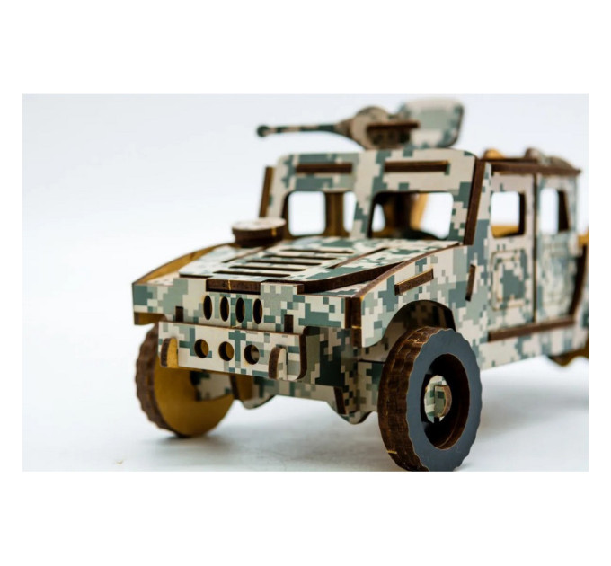 Дерев'яний 3D конструктор Хамер 65-00743, 65 деталей