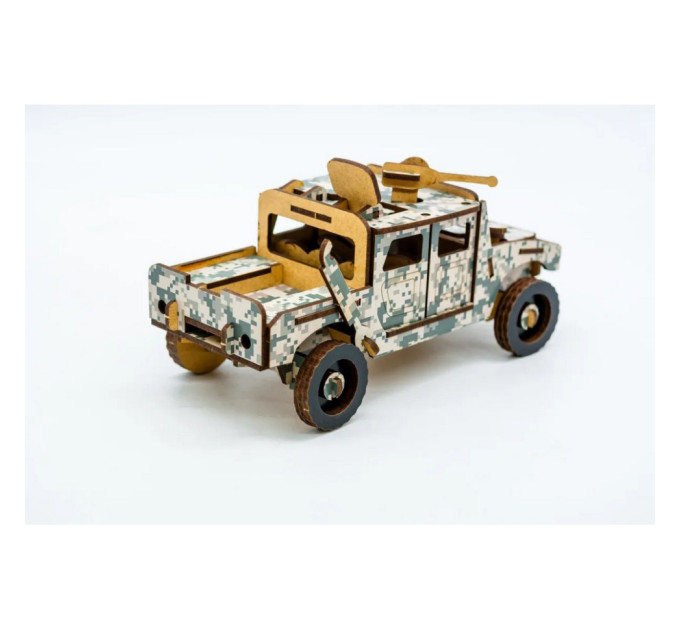 Дерев'яний 3D конструктор Хамер 65-00743, 65 деталей