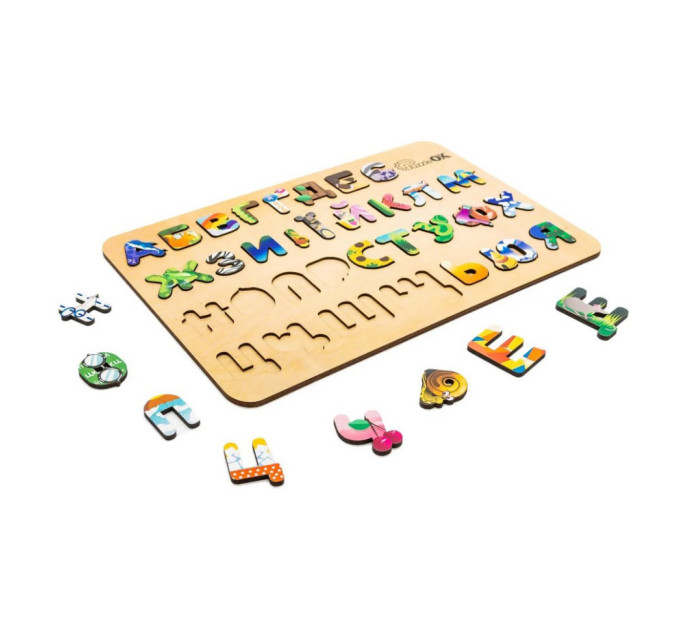 Дитячий дерев'яний сортер А3 Азбука АртА3-30273