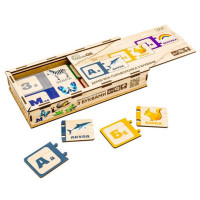 Деревянная детская головоломка с буквами Puz-22335 Деревянная детская головоломка с буквами Puz-22335