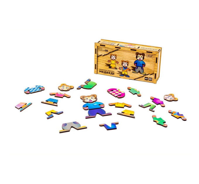 Деревянная настольная игра Медвежата Puz-12141