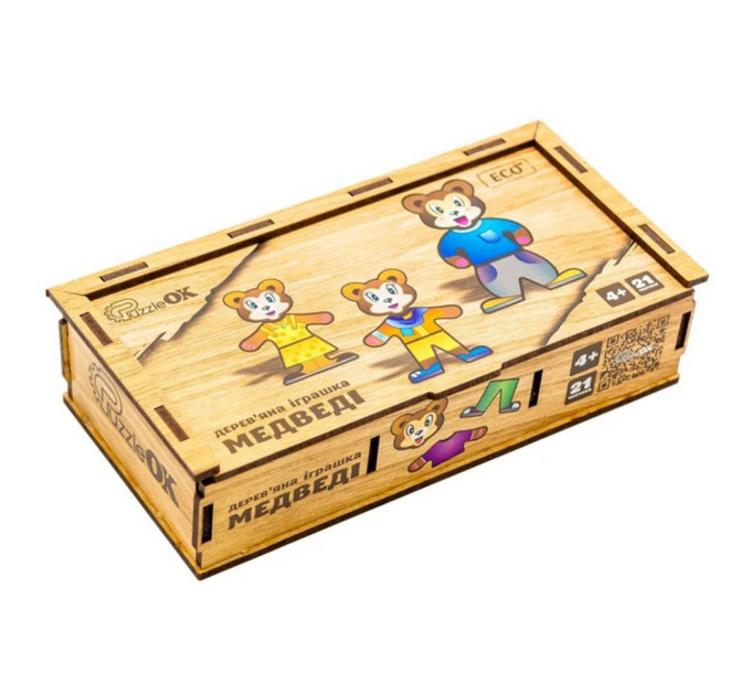 Деревянная настольная игра Медвежата Puz-12141