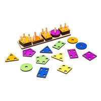 Детский деревянный сортер Фигуры Монтессори Puz-90320