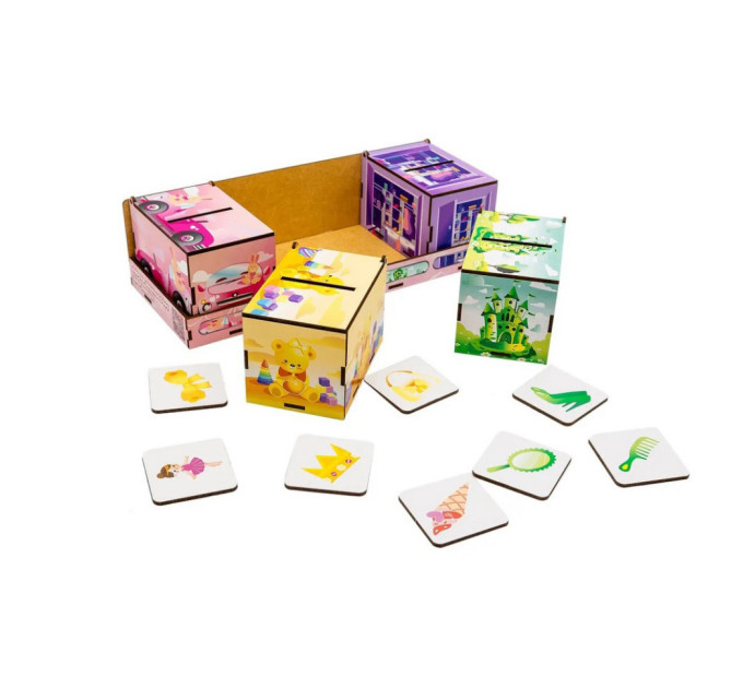 Деревянная настольная игра Монтессори Принцесса Puz-89737