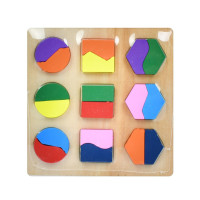 Детский деревянный сортер "Геометрика" MD 1545-3, 9 фигурок