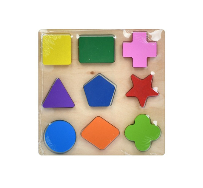 Детский деревянный сортер "Геометрика" MD 1545-1, 9 фигурок
