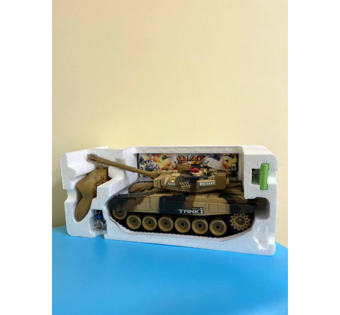 Танк на радиоуправлении 9995(Sand) звук, свет, подвижная кабина