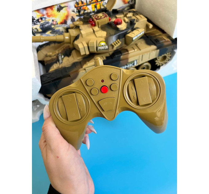 Танк на радиоуправлении 9995(Sand) звук, свет, подвижная кабина