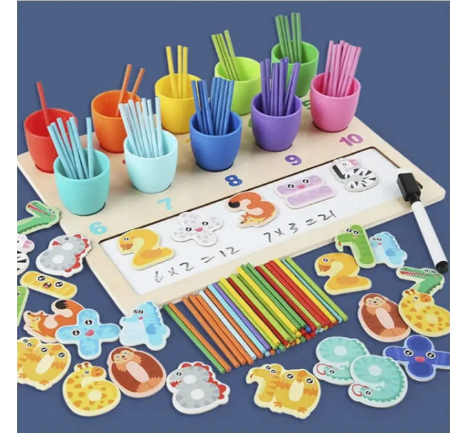 Деревянная Логическая игра "Математика" 58602