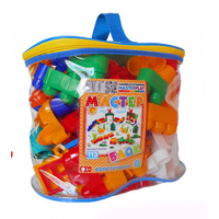 Детский конструктор с большими деталями "Мастер Блок" 1-028, 113 дет.