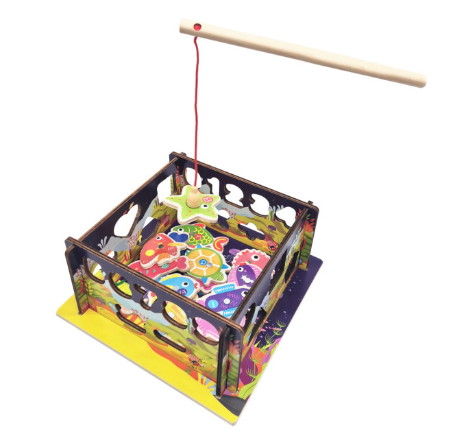 Деревянный сортер-рыбалка "Океан" C 61739 стены-конструктор, математический и фигурный