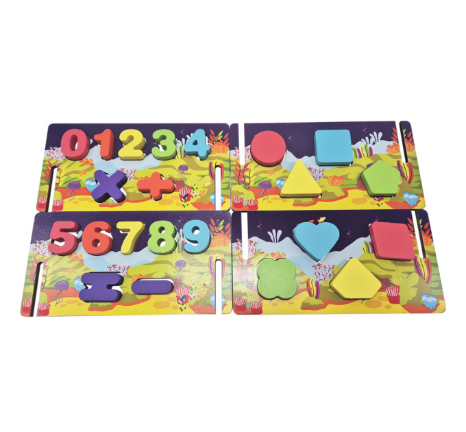 Деревянный сортер-рыбалка "Океан" C 61739 стены-конструктор, математический и фигурный