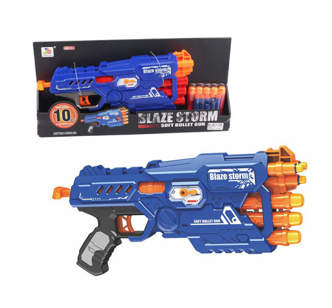 Бластер на м'яких кулях ZC7097 дальність до 10 метрів