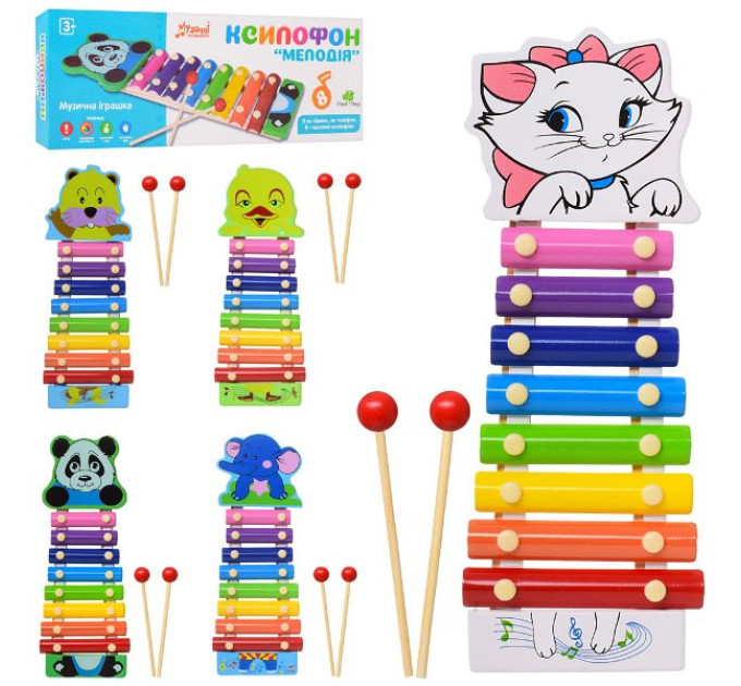 Детская игрушка Ксилофон MD0712 деревянный
