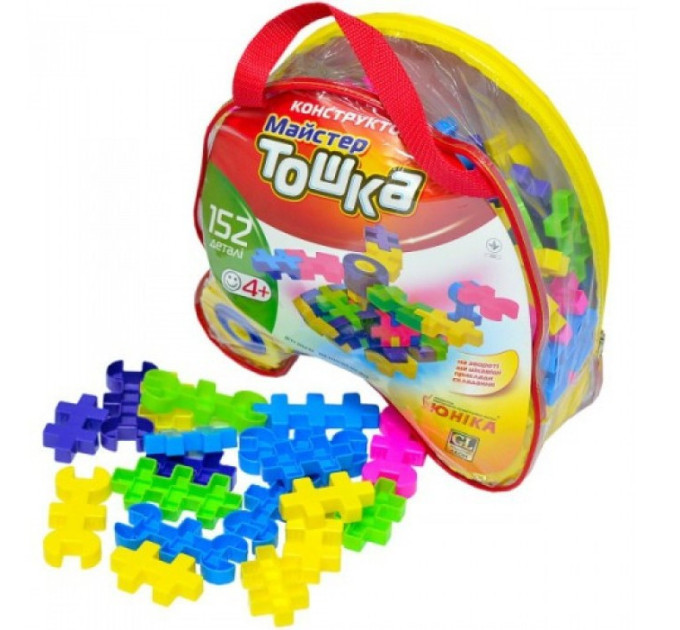 Конструктор с крупными деталями «Мастер Тошка» 80020, 152 детали