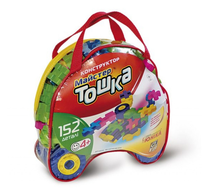 Конструктор с крупными деталями «Мастер Тошка» 80020, 152 детали