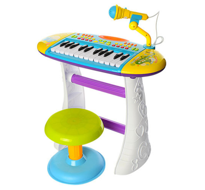 Детский синтезатор на ножках BB383BD со стульчиком
